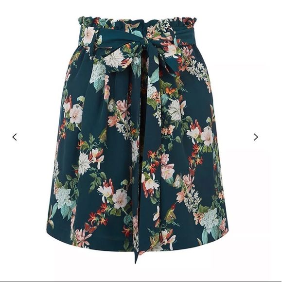 Oasis Fitzwilliam Paperbag A-Line Skirt - Picture 12 of 12